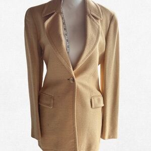 90’s Giorgio Armani butter yellow lined blazer - heritage line